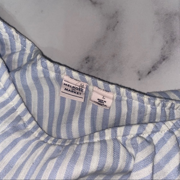 Melrose and Market one shoulder striped blouse - Picture 5 of 7